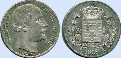 Demi Franc HENRI V